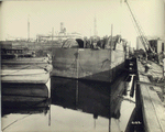 Contract No. 3. General view New York river shaft caisson. Staten Island Shipbuilding Co.'s Plant. Mariner's Harbor, S.I. 1/2/23, 2:30 p.m.