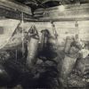 Contract No. 4. Interior view (in compressed air) North Land shaft caisson, N.J., 11-18-22, 12:05 a.m.