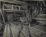 Contract No. 3. Muck cars coming out of muck lock, South tunnel. 4/25/23, 4:00 p.m.