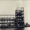 Exterior view of steel erection -- River ventilation building, New Jersey, 10/7/26, 12:45 p.m.