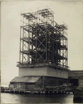 Contract No. 13. Steel erection progress - River ventilation building, New York, 5/28/26, 11:20 a.m.