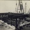 Contract No. 13. River ventilation building, New York. Erection steel girders. 2/12/26. 8:45 a.m.