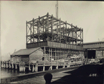 Contract No. 13. River ventilation building, New York. Erection of steel to third floor level. 4/20/26. 9:45 a.m.