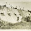 Ashokan Reservoir. View of down-stream face of Olive Bridge dam. Complete portion of dam at left. Contract 3. September 7, 1911.