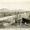 Ashokan Reservoir. View of Olive Bridge dam from down-stream side of South wing, showing completed masonry section across Esopus creek. Contract 3. April 3, 1912.