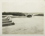 Ashokan Reservoir. Waste weir and Spillway from Ashokan reservoir. Spillway bridge (Contract 111) with clear span of 175 feet and rise of 25 feet. Contract 3. August 5, 1914.