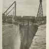 Ashokan Reservoir. View showing excavation for pressure aqueducts to convey the water to the Lower gate -chamber. Contract 3. July 19, 1910.