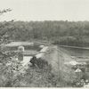 Kensico reservoir. View of old Kensico dam and portion of reservoir before construction opertions began. Contract 9. October 16, 1908.