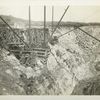 Kensico reservoir. View  showing excavated V-shaped gorge at east end of dam foundation. Contract 9. March 28, 1913.