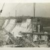 Kensico reservoir. View of dam showing expansion-joint in foreground and down-stream face stepped to receive granite facing. Contract 9. October 29, 1914.