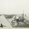 Hill View reservoir. Placing 6-inch concrete lining on reservoir bottom of East basin. ... Contract 30. June 25, 1914.