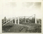 Fences. Reinforced-concrete posts and metal gates on double right-of-way across St. Elmo cut-and-cover aqueduct. Contract 17. May 27, 1913.