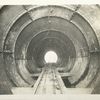 Yonkers pressure tunnel.  Structural-steel interlining before the concrete lining was placed. ...Contract 54. October 9, 1912.