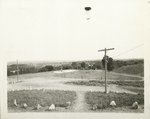 Wallkill pressure tunnel. View showing chamber over Shaft 1 with completed grading. Contract 47. June 19, 1912.