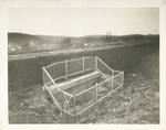 Culverts. Elmsford cut-and-cover. View showing drop inlet manhole with protective railing. Contract 52. November 27, 1913.