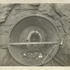 City tunnel. View of drainage drift showing section of steel interlining riveted to diaphragm. ...  Contract 65. June 24, 1914.