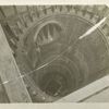 Hudson pressure tunnel. View of Drainage shaft showing completed steel interlining, ..  Contract 90. December 12, 1913.