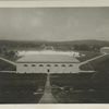 Aerators. General view from Middle dike of Ashokan reservoir shoeing the Lower gate-chamber in foreground and aerator in full operation beyond. ... Contract 10. June 20, 1917.