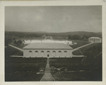 Aerators. General view from Middle dike of Ashokan reservoir shoeing the Lower gate-chamber in foreground and aerator in full operation beyond. ... Contract 10. June 20, 1917.