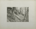 Surveys.  Precise measuring and leveling on the side of Storm King mountain. May 10, 1907.