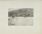 Surveys.  Precise tape measurements on ice across the Hudson river between Storm King and Breakneck mountains. January 29, 1907.
