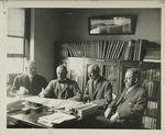 Organization. Catskill aqueduct. Chief Engineer and consulting engineers. Left to right , John R. Freeman, J. Waldo Smith, Chief Engineer, Frederic P. Strearns and William H. Burr. 1907.
