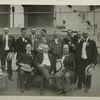 Organization. Catskill aqueduct. Commissioners Shaw, Simmons and Chadwick with group of Board's force on deck of Steamer "Albany". June 20, 1907.