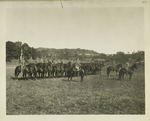 Police. Kensico, N.Y. Patrolmen-on-Aqueduct. Superintendent George F. Shrady and a troop of mounted patrolmen 'on parade'. September 15, 1914.