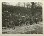 Police. Ashokan, N.Y. Patrolmen-on-Aqueduct. Bicycle squad. January 11, 1915.