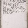 Final page of volume in note hand, showing dates