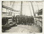 Officers on the deck of the Kearsarge.