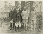 Maj.-Gen. Joseph Wheeler with Colonel Leonard Wood and Lieutenant-Colonel Theodore Roosevelt.