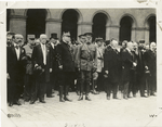 General Pershing in Paris with General Joffre, Presinent Poincaré and M. Briand, July 4, 1917.