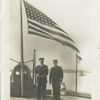 Captain Joel R. P. Pringle (right), and Admiral Wemyss of the British Navy.