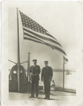 Captain Joel R. P. Pringle (right), and Admiral Wemyss of the British Navy.