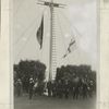 Admiral  Sims with British and American Staff Officers at the raising of the Admiral's Flag at Queenstown.