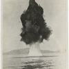 Depth-charge dropped by United States destroyer in submarine area.