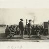 Instruction in the use of a scissors instrument at Camp Taylor, Ky.