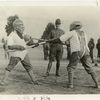 Bayonet drill.