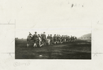 Drill with dummy guns at Camp Lewis, Washington.