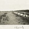 Supply train of the 79th Infantry Brigade at Del Mar, California.