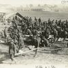 Field ambulance drill at Camp Hancock.