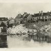 Buildings at Chateau Thierry occupied by American machine gunners of the Third Division, July 21, 1918.
