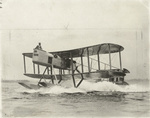 N-1 seaplane taxiing at high speed.