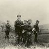 American officers watching practice maneuvers, Ballarat, May 9, 1918.