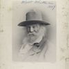 Phototype portrait of Walt Whitman, signed by Whitman and dated 1887