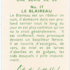 Le Blaireau.