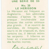 Le Hérisson.