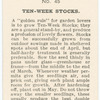 Ten-Week Stocks.