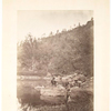 No. 3. View on Apache Lake, Sierra Blanca Range, Arizona : two Apache scouts in the foreground.